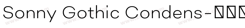 Sonny Gothic Condens字体转换